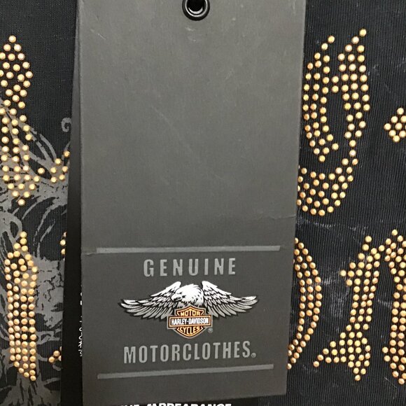 NWT Harley Davidson Slash Back Tank Top With Bedazzled Logo Size S - Picture 13 of 14